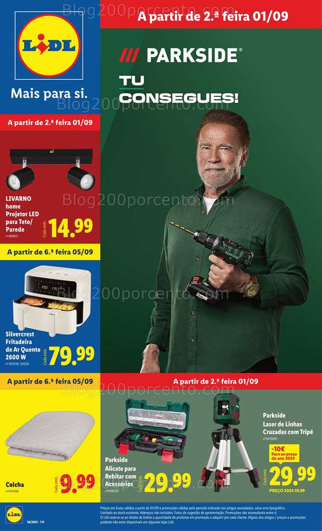 Antevisão Folheto LIDL Bazar Promoções de 1 a 11 setembro