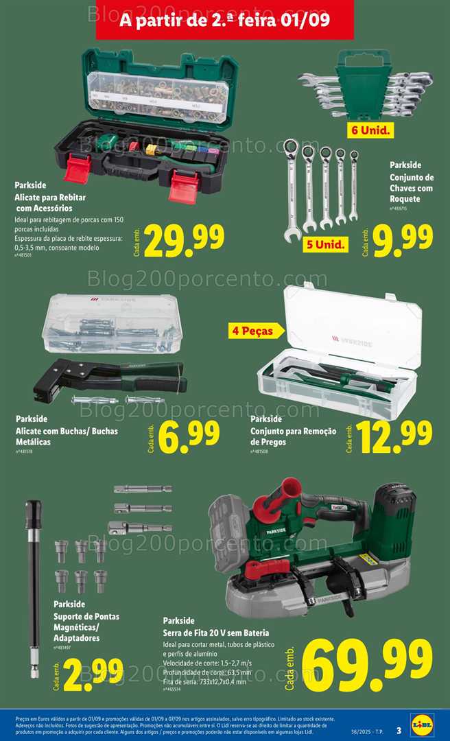 Antevisão Folheto LIDL Bazar Promoções de 1 a 11 setembro