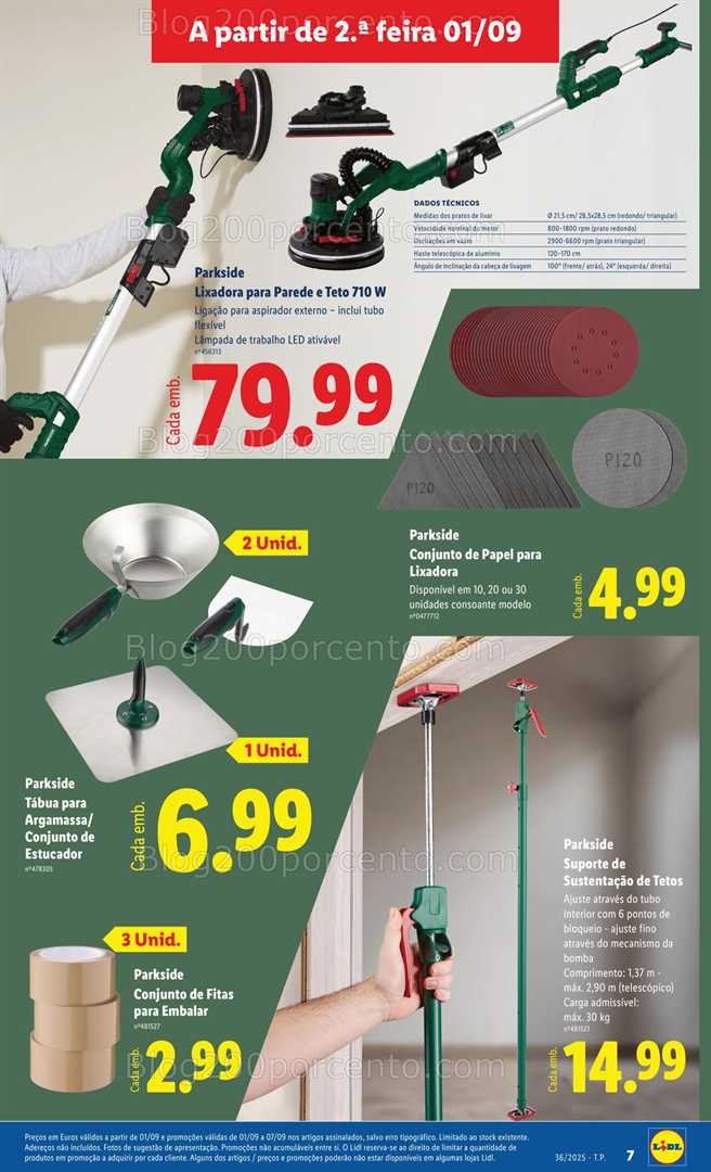 Antevisão Folheto LIDL Bazar Promoções de 1 a 11 setembro