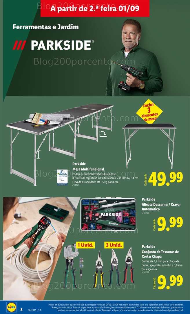 Antevisão Folheto LIDL Bazar Promoções de 1 a 11 setembro