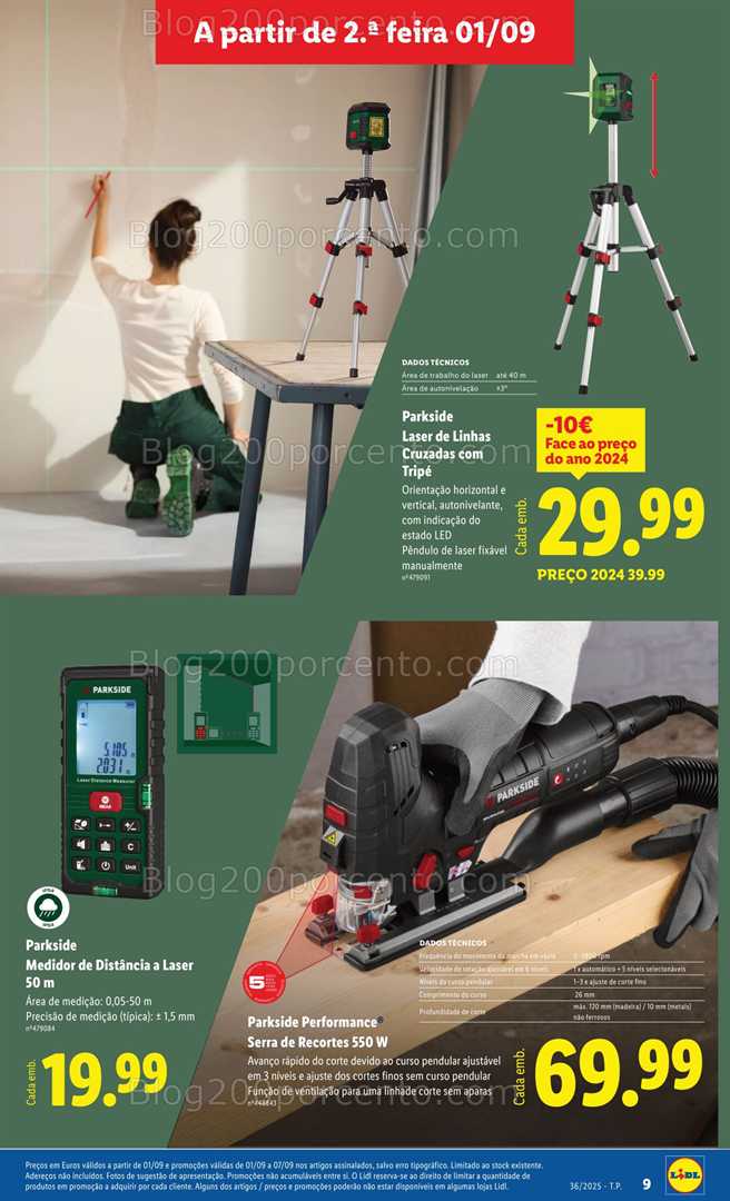 Antevisão Folheto LIDL Bazar Promoções de 1 a 11 setembro