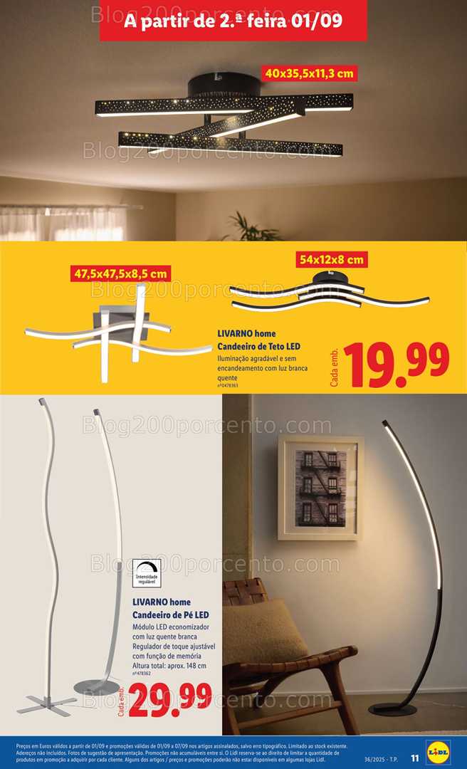 Antevisão Folheto LIDL Bazar Promoções de 1 a 11 setembro
