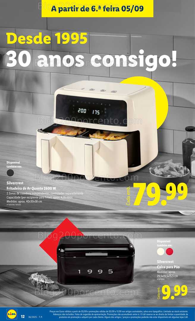 Antevisão Folheto LIDL Bazar Promoções de 1 a 11 setembro