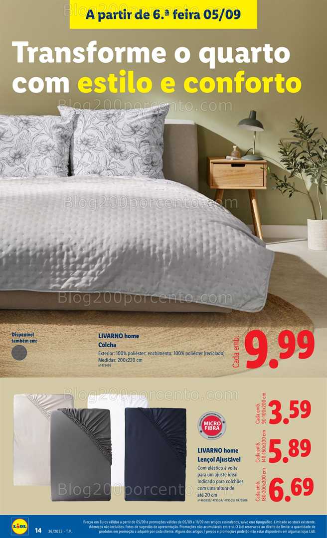 Antevisão Folheto LIDL Bazar Promoções de 1 a 11 setembro