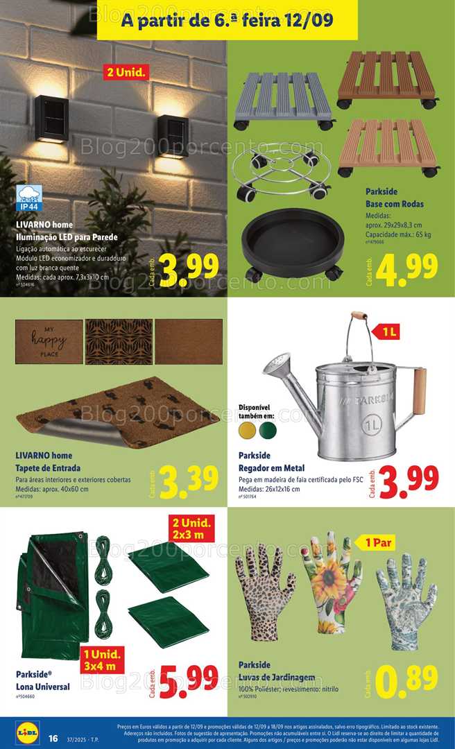 Antevisão Folheto LIDL Bazar Promoções de 8 a 18 setembro - Edição Digital