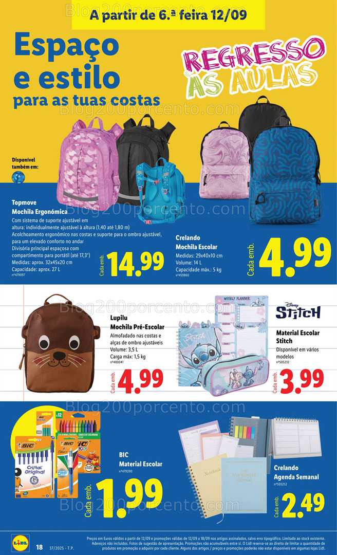 Antevisão Folheto LIDL Bazar Promoções de 8 a 18 setembro - Edição Digital