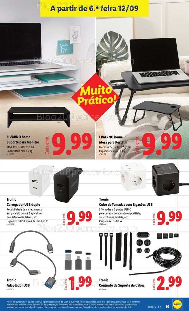 Antevisão Folheto LIDL Bazar Promoções de 8 a 18 setembro - Edição Digital