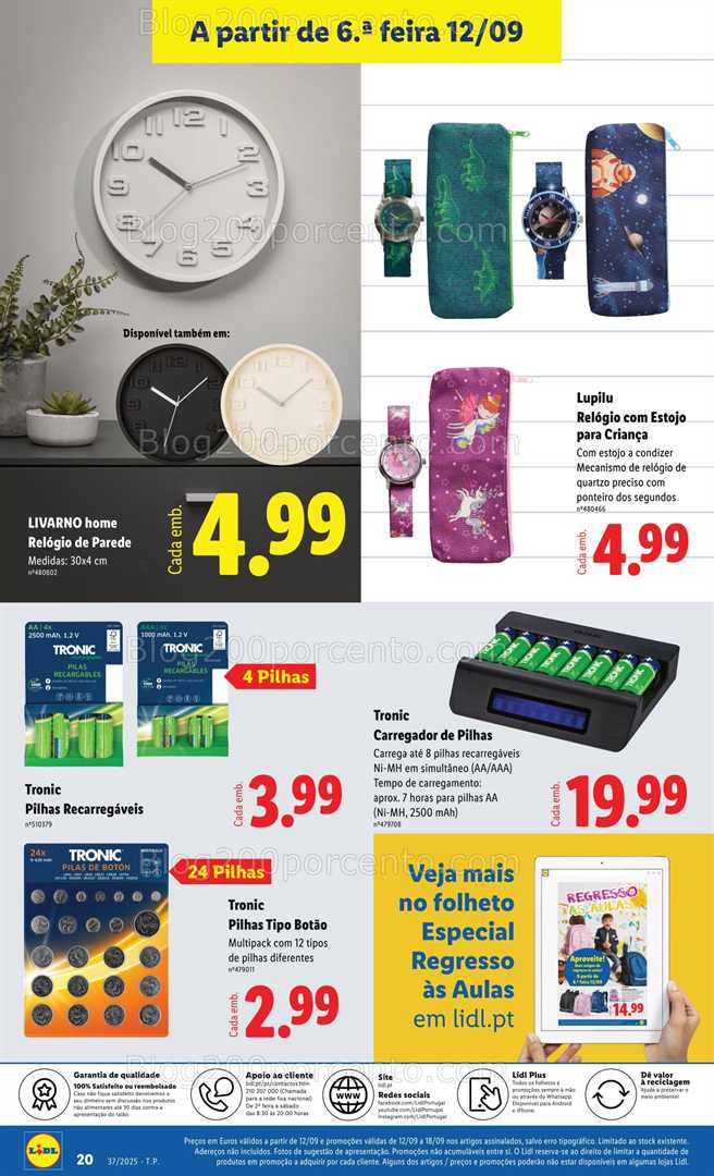 Antevisão Folheto LIDL Bazar Promoções de 8 a 18 setembro - Edição Digital