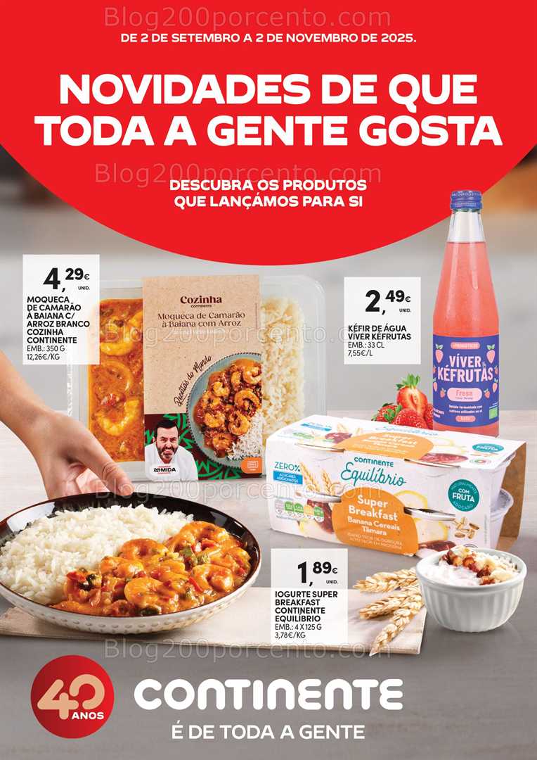Antevisão Folheto CONTINENTE Novidades Promoções de 2 setembro a 2 novembro