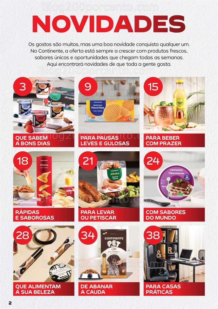 Antevisão Folheto CONTINENTE Novidades Promoções de 2 setembro a 2 novembro