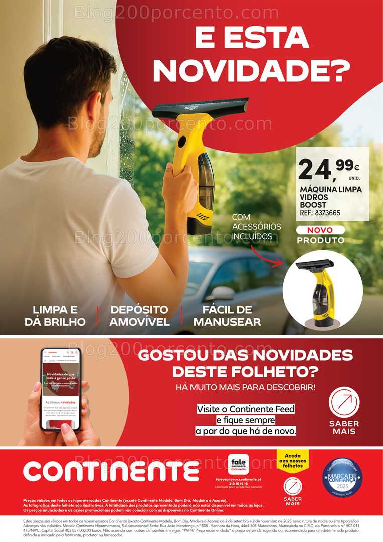 Antevisão Folheto CONTINENTE Novidades Promoções de 2 setembro a 2 novembro