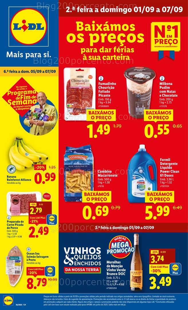 Antevisão Folheto LIDL Promoções de 1 a 7 setembro