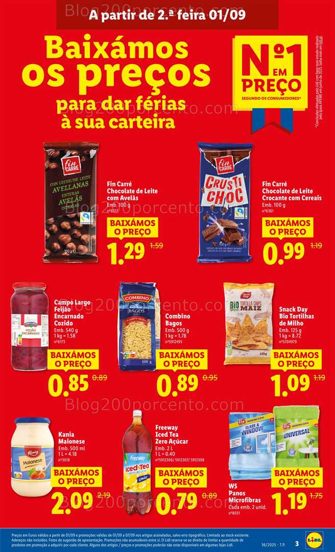 Antevisão Folheto LIDL Promoções de 1 a 7 setembro