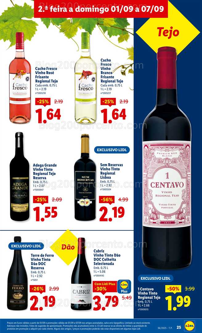 Antevisão Folheto LIDL Promoções de 1 a 7 setembro