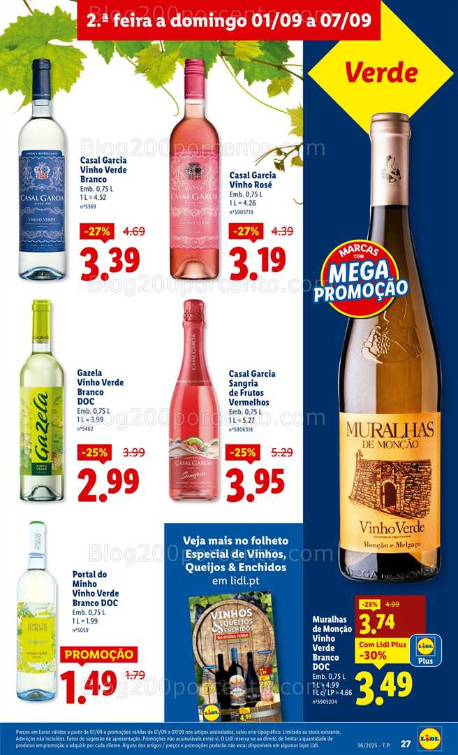 Antevisão Folheto LIDL Promoções de 1 a 7 setembro