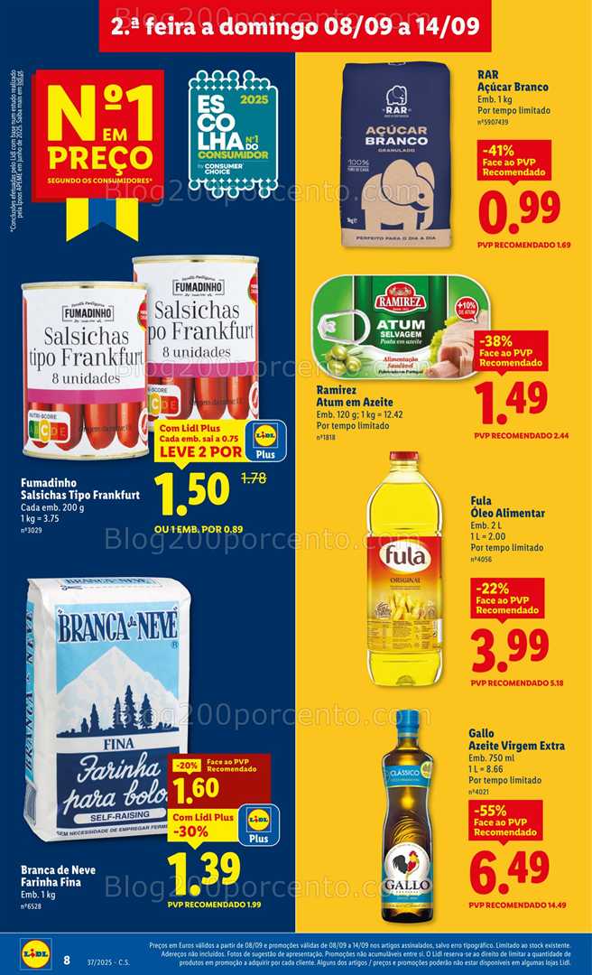 Antevisão Folheto LIDL Promoções a partir de 8 a 14 setembro - Edição Digital