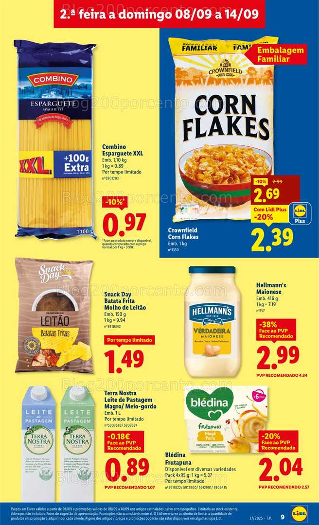 Antevisão Folheto LIDL Promoções a partir de 8 a 14 setembro - Edição Digital