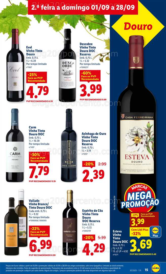 Antevisão Folheto LIDL Promoções a partir de 8 a 14 setembro - Edição Digital