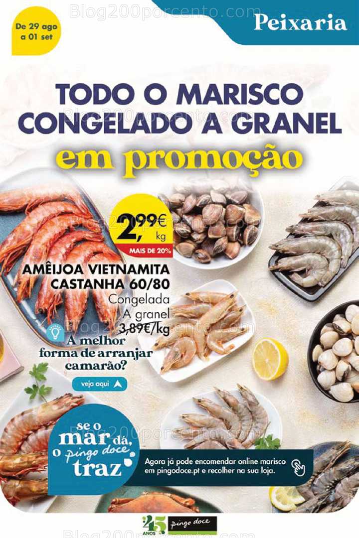 Antevisão Folheto PINGO DOCE Promoções Fim de Semana - 29 agosto a 1 setembro