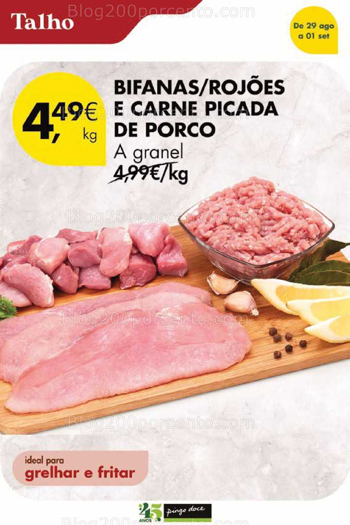 Antevisão Folheto PINGO DOCE Promoções Fim de Semana - 29 agosto a 1 setembro