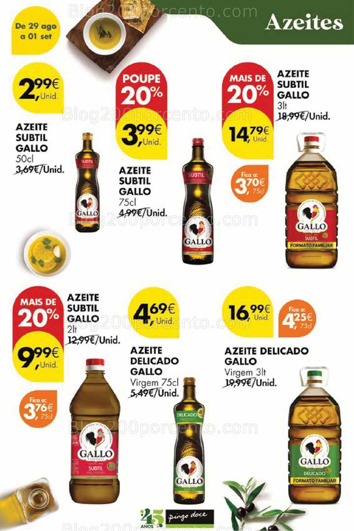 Antevisão Folheto PINGO DOCE Promoções Fim de Semana - 29 agosto a 1 setembro