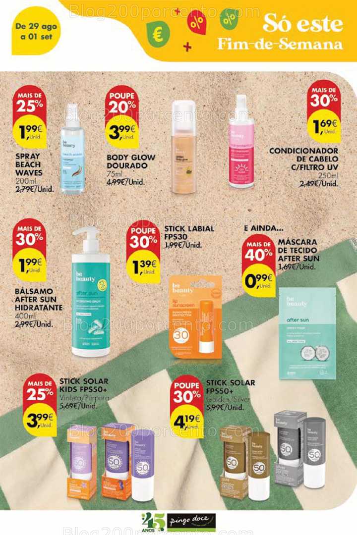 Antevisão Folheto PINGO DOCE Promoções Fim de Semana - 29 agosto a 1 setembro