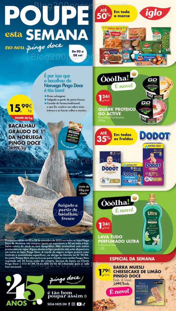 Antevisão Folheto PINGO DOCE Madeira Promoções de 2 a 8 setembro