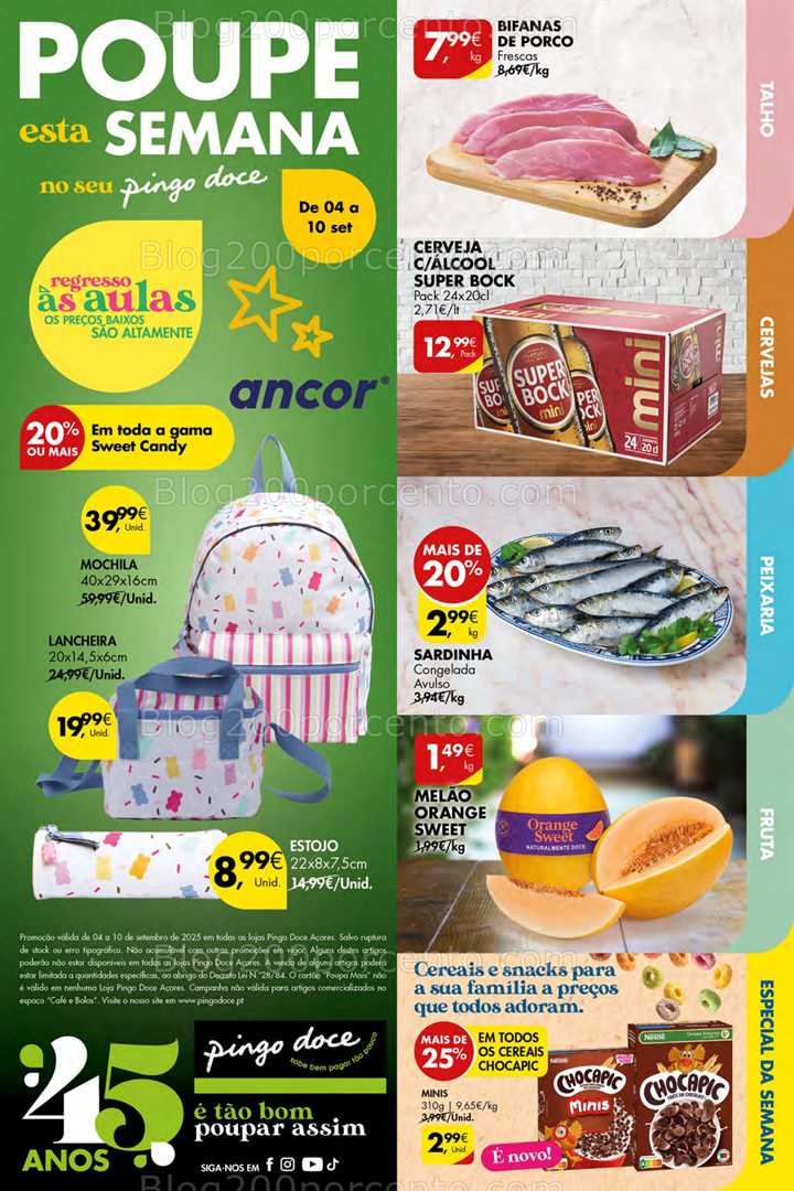 Antevisão Folheto PINGO DOCE Açores Promoções de 4 a 10 setembro