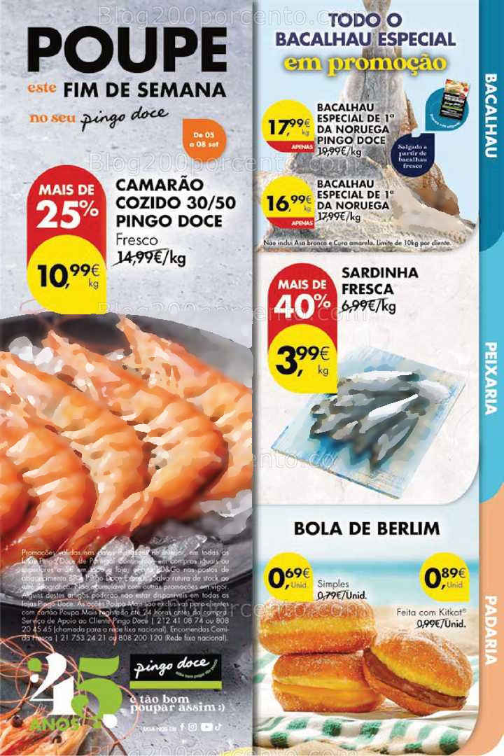 Antevisão Folheto PINGO DOCE Promoções Fim de Semana - 5 a 8 setembro