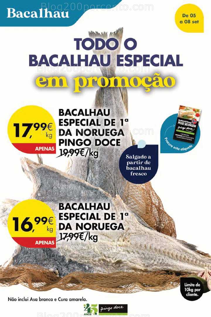 Antevisão Folheto PINGO DOCE Promoções Fim de Semana - 5 a 8 setembro