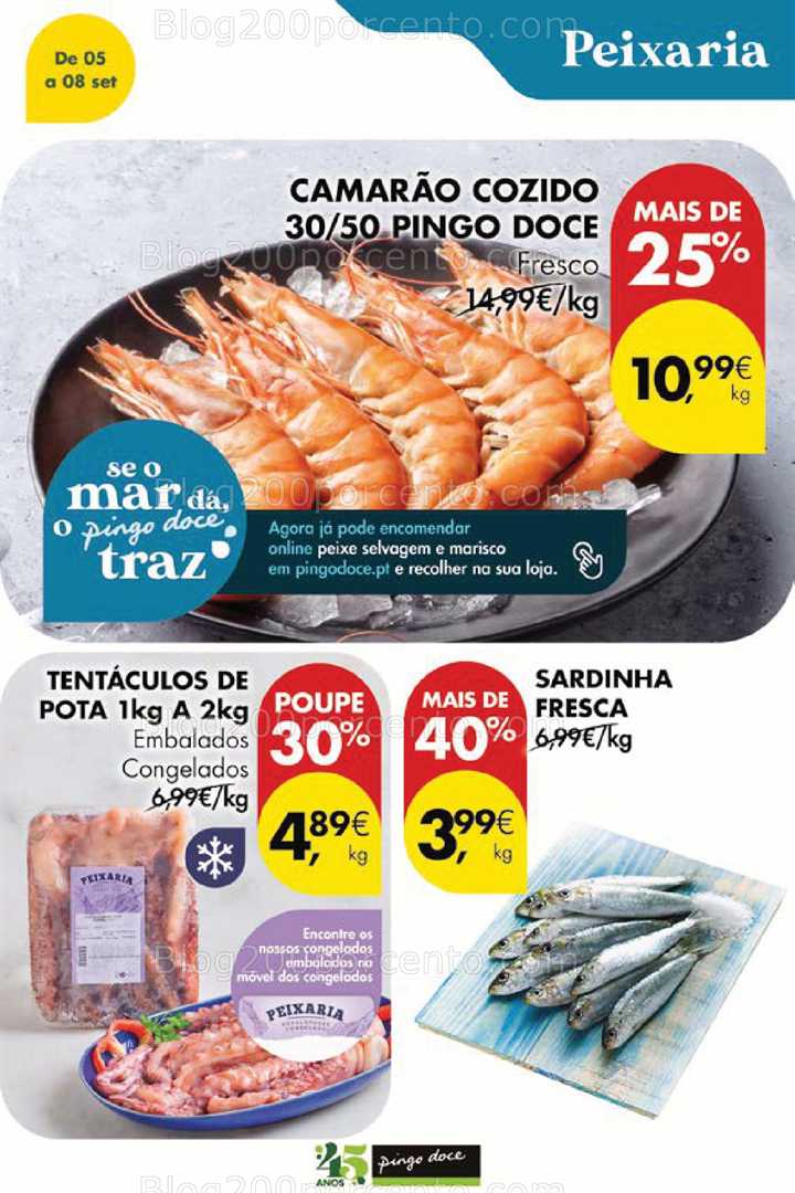Antevisão Folheto PINGO DOCE Promoções Fim de Semana - 5 a 8 setembro