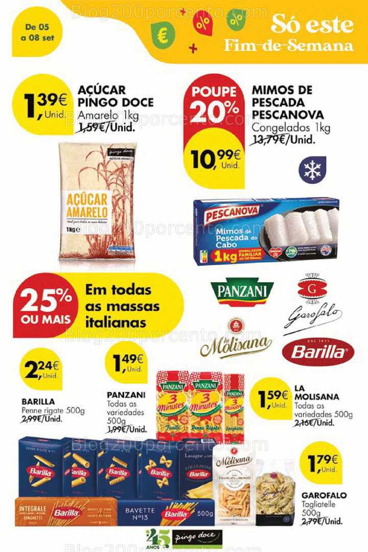 Antevisão Folheto PINGO DOCE Promoções Fim de Semana - 5 a 8 setembro
