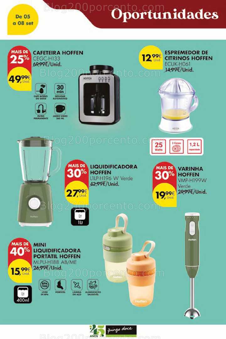Antevisão Folheto PINGO DOCE Bazar Promoções Fim de Semana - 5 a 8 setembro