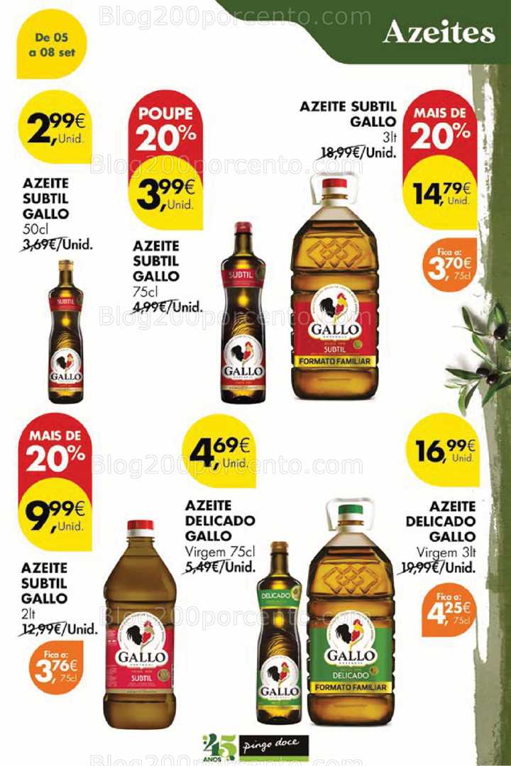 Antevisão Folheto PINGO DOCE Promoções Fim de Semana - 5 a 8 setembro