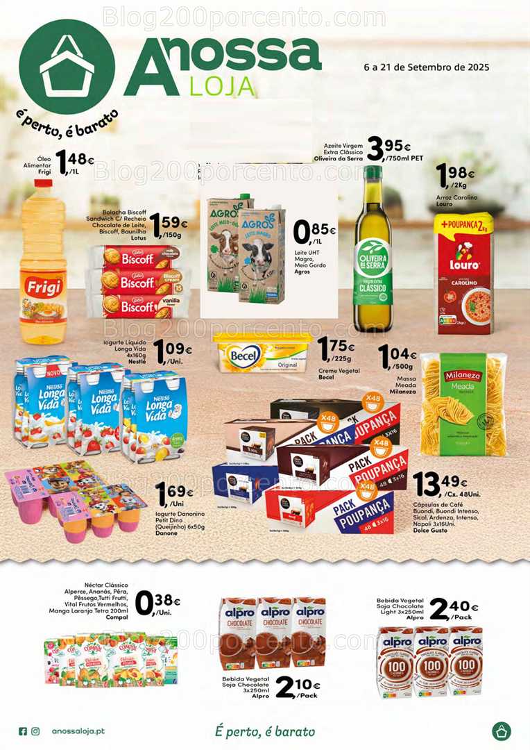 Antevisão Folheto A NOSSA LOJA Promoções de 6 e 21 setembro