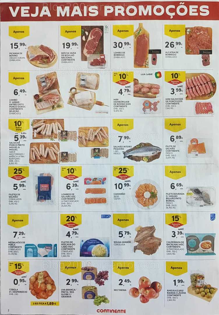 Antevisão Folheto CONTINENTE Promoções Fim de Semana - 29 agosto a 1 setembro