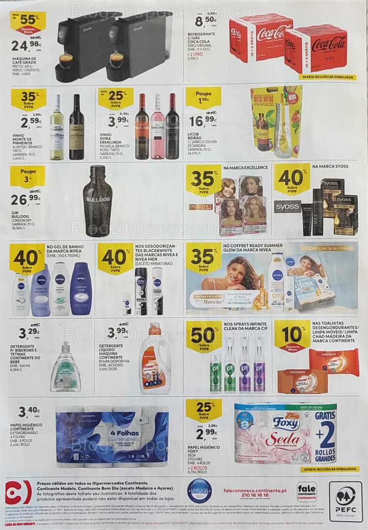 Antevisão Folheto CONTINENTE Promoções Fim de Semana - 29 agosto a 1 setembro