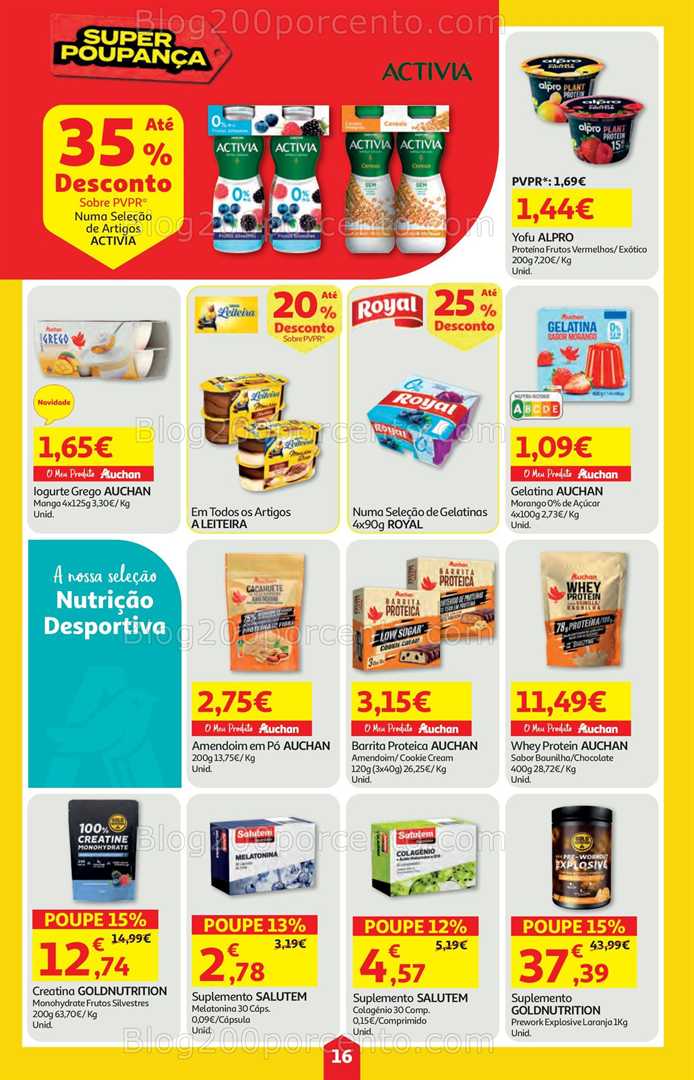 Antevisão Folheto AUCHAN Super Poupança Promoções de 4 a 10 setembro