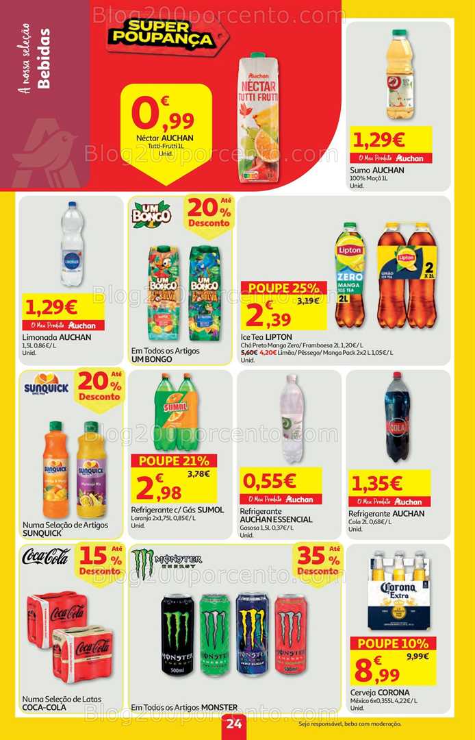 Antevisão Folheto AUCHAN Super Poupança Promoções de 4 a 10 setembro