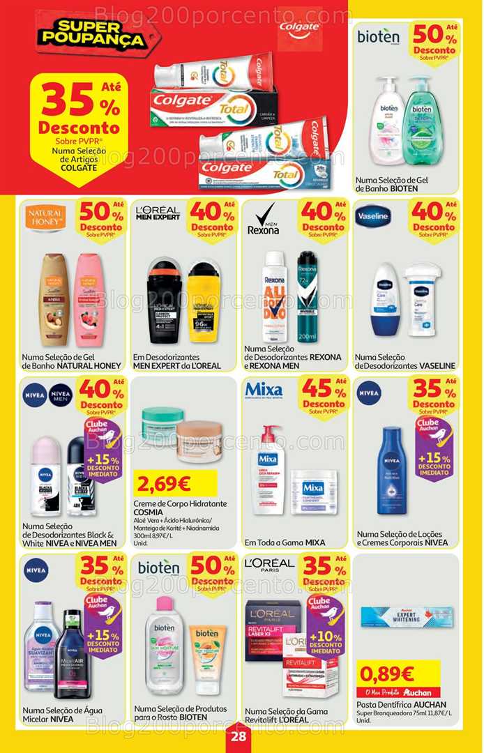 Antevisão Folheto AUCHAN Super Poupança Promoções de 4 a 10 setembro