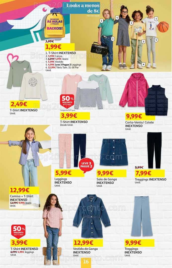 Antevisão Folheto AUCHAN Regresso às Aulas Promoções de 4 a 17 setembro