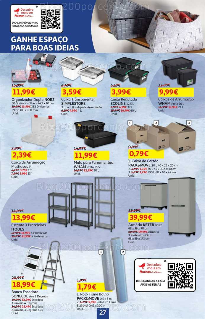 Antevisão Folheto AUCHAN Regresso às Aulas Promoções de 4 a 17 setembro