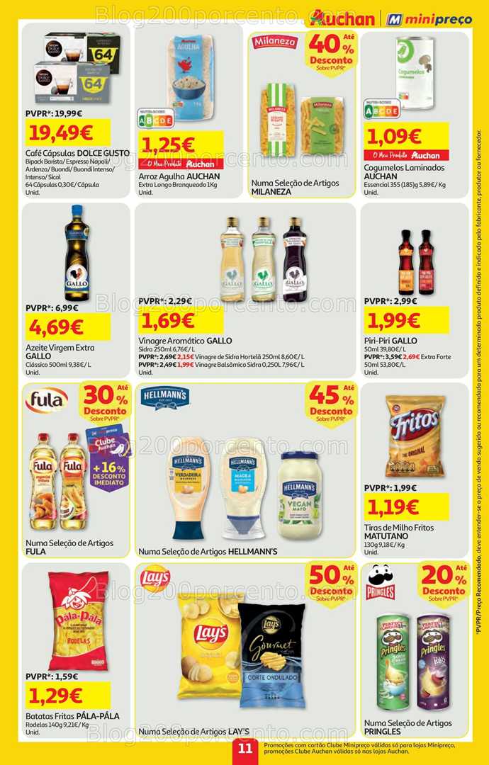 Antevisão Folheto AUCHAN - MINIPREÇO Promoções de 4 a 10 setembro