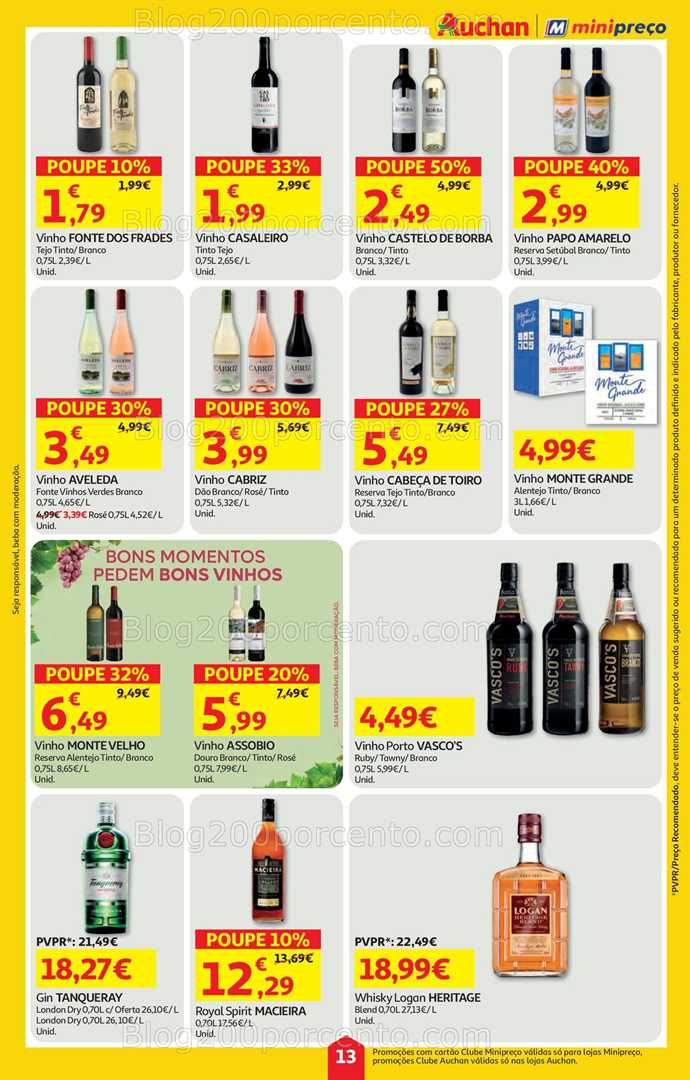 Antevisão Folheto AUCHAN - MINIPREÇO Promoções de 4 a 10 setembro