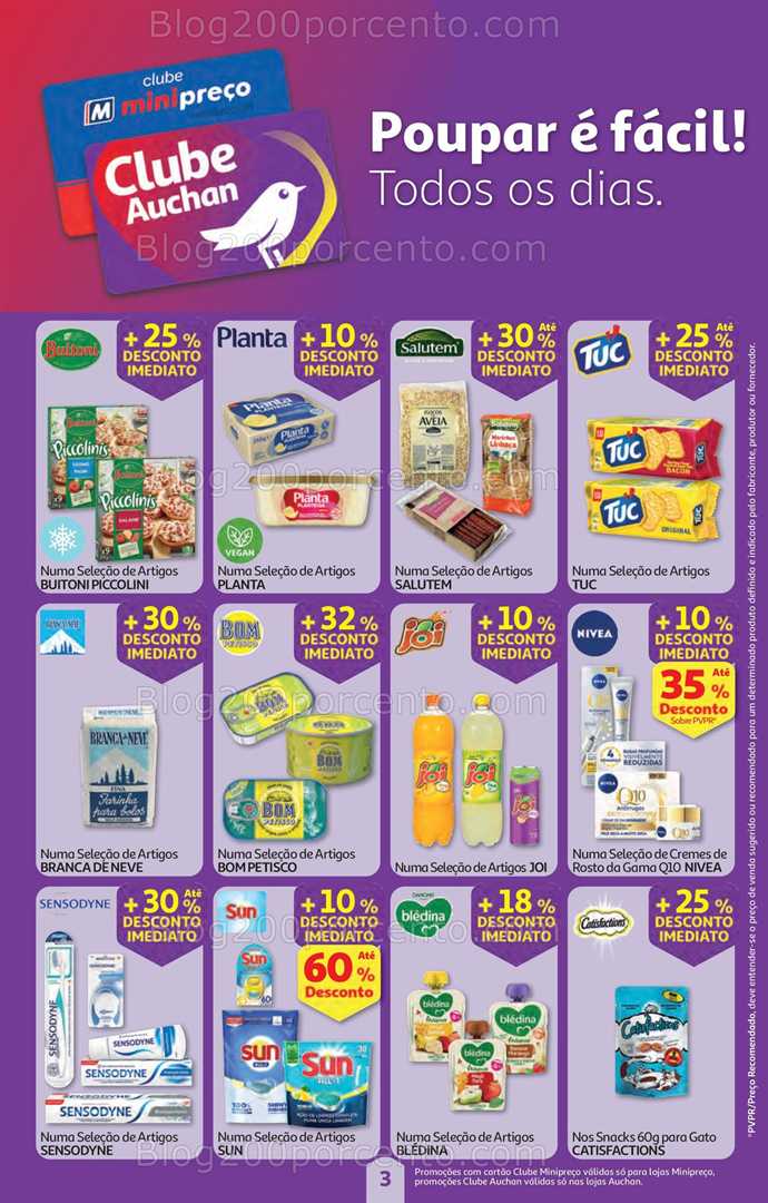 Antevisão Folheto AUCHAN - MINIPREÇO Promoções de 4 a 10 setembro