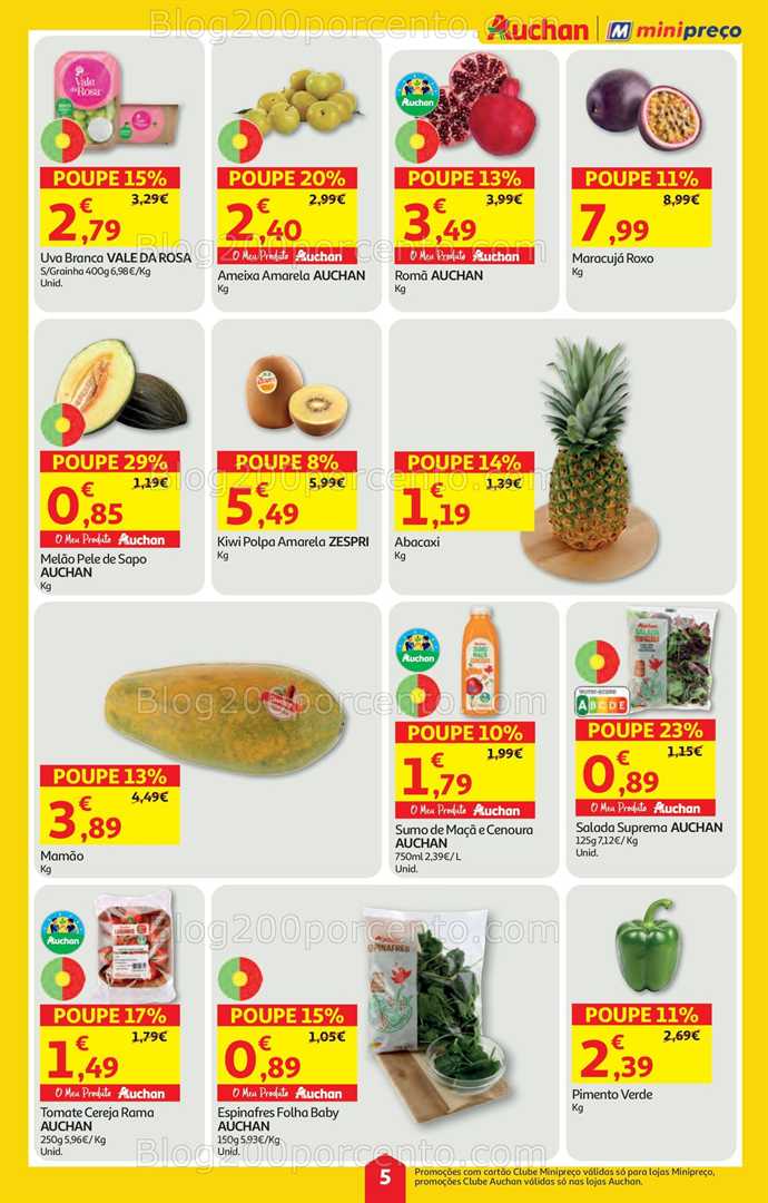 Antevisão Folheto AUCHAN - MINIPREÇO Promoções de 4 a 10 setembro