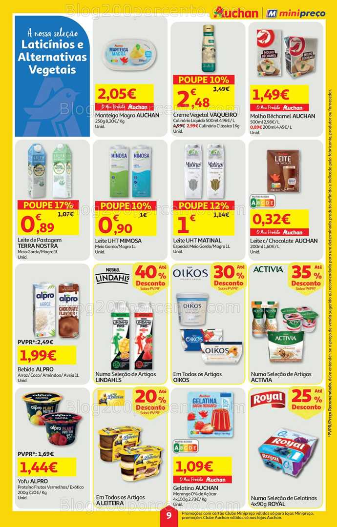 Antevisão Folheto AUCHAN - MINIPREÇO Promoções de 4 a 10 setembro