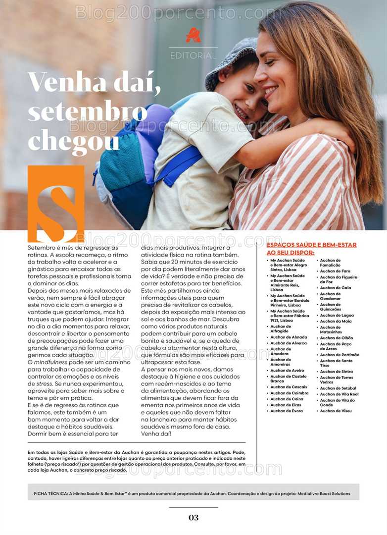 Antevisão Folheto AUCHAN Saúde e Bem-Estar Promoções de 3 setembro a 5 outubro