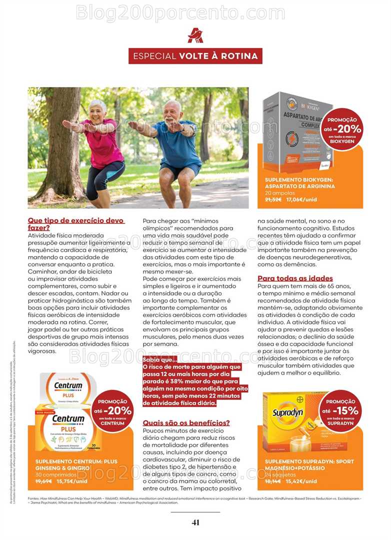 Antevisão Folheto AUCHAN Saúde e Bem-Estar Promoções de 3 setembro a 5 outubro