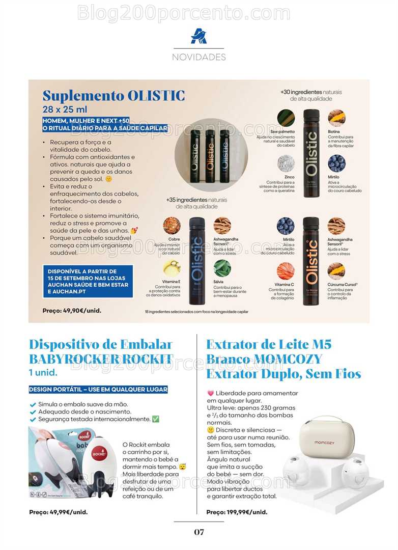 Antevisão Folheto AUCHAN Saúde e Bem-Estar Promoções de 3 setembro a 5 outubro